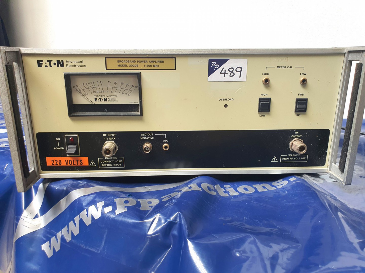 Eaton 2020B broadband power amplifier, 1-200MHz, 4...