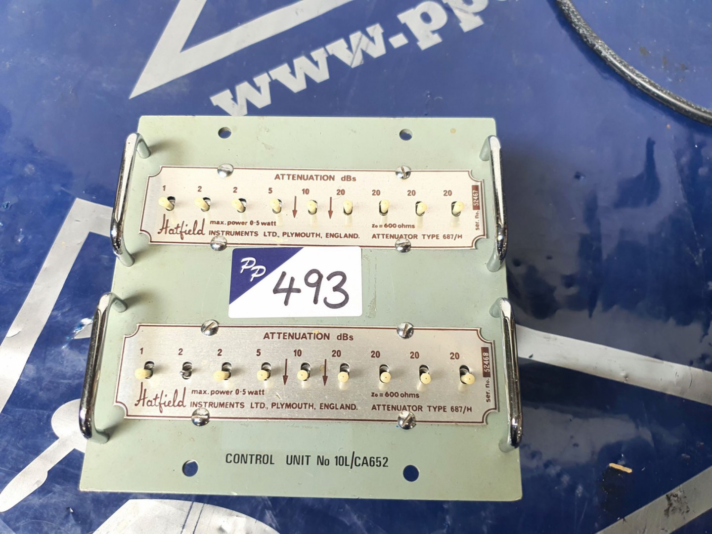 2x Hatfield 687/H 0-100dB attenuator (T197) - lot...
