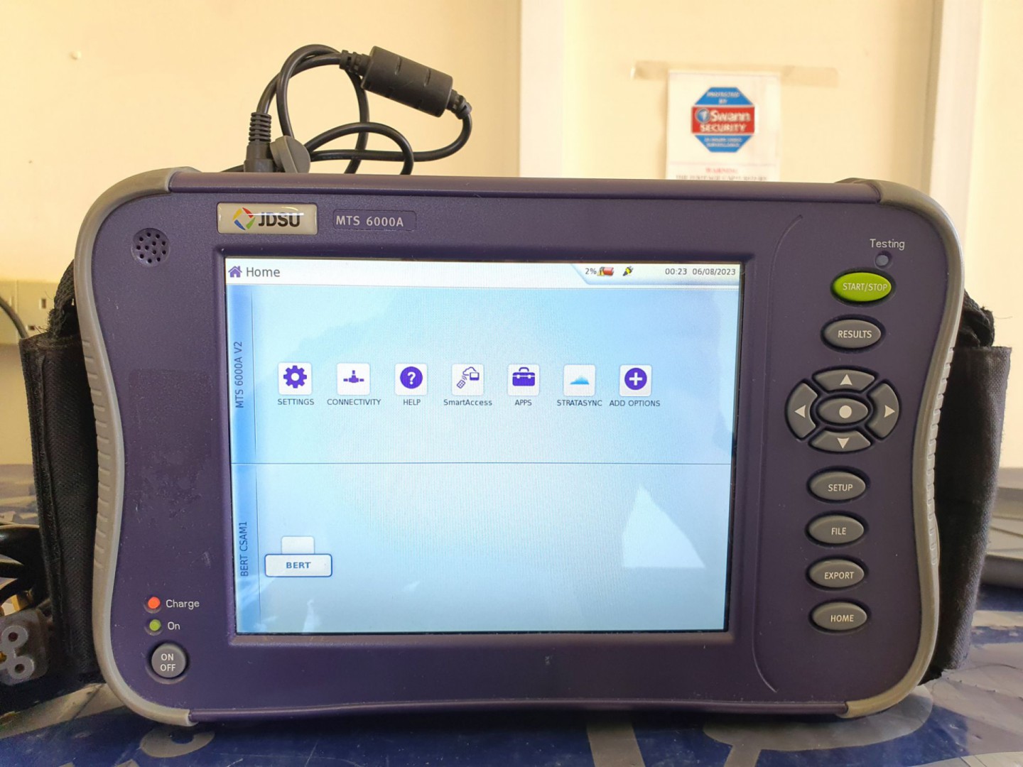 JDSU 6000 AV2 fibre optic testing platform with PS...