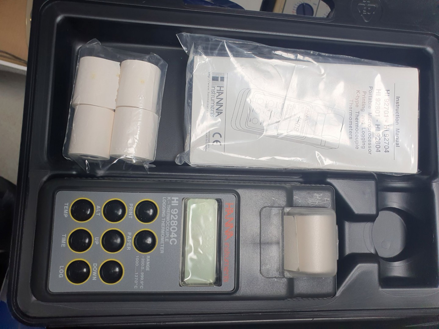Hanna HI 92804C K-thermo couple logging thermomete...