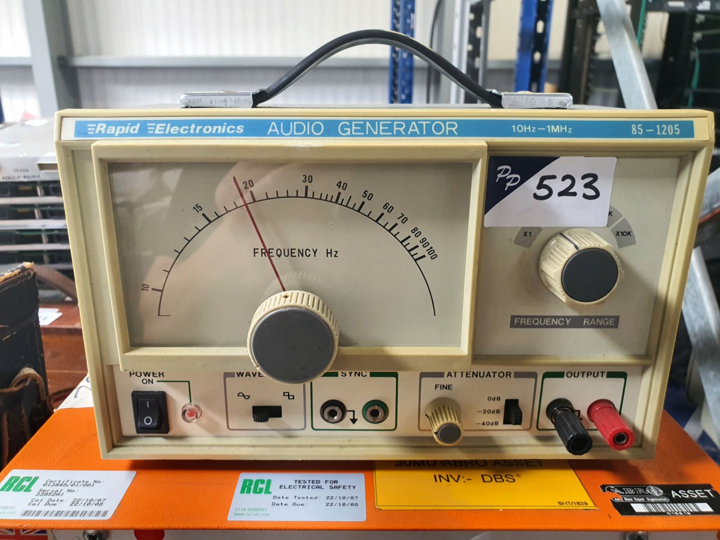 Rapid Electronics 85-1205 audio generator 10Hz-1MH...