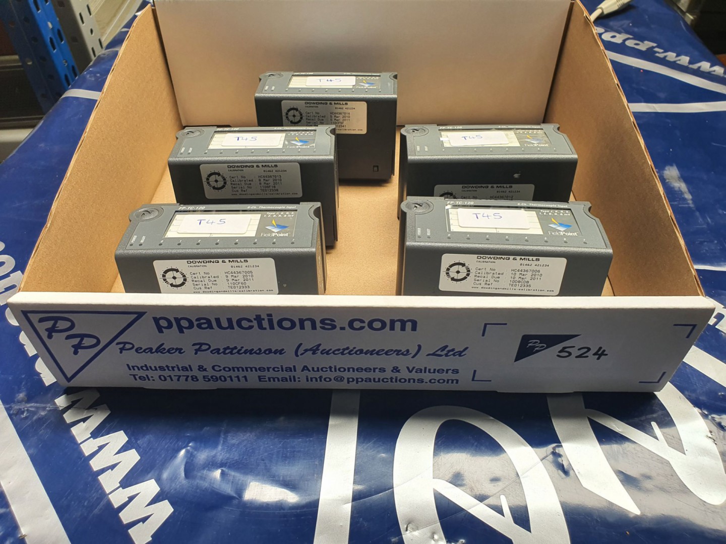 5x NI Field Point FP-TC-120 thermocouple input (T4...