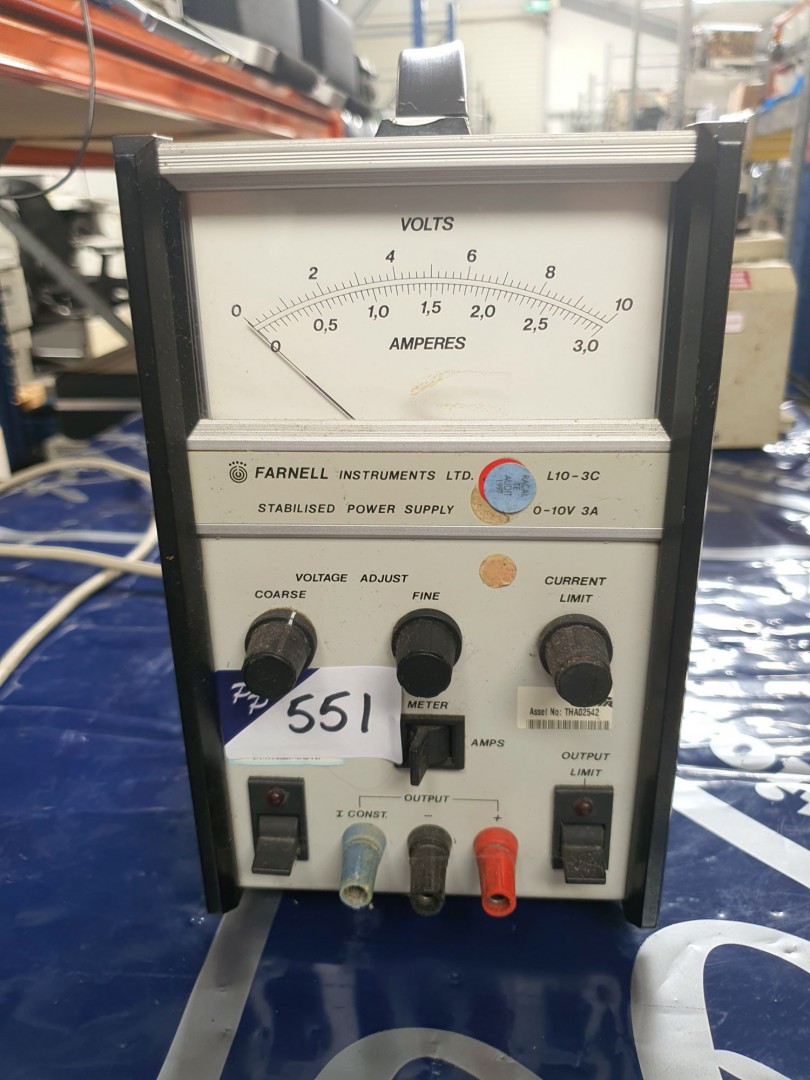 Farnell L10-3C PSU, 0-10v / 0-3A (T139) - lot loca...