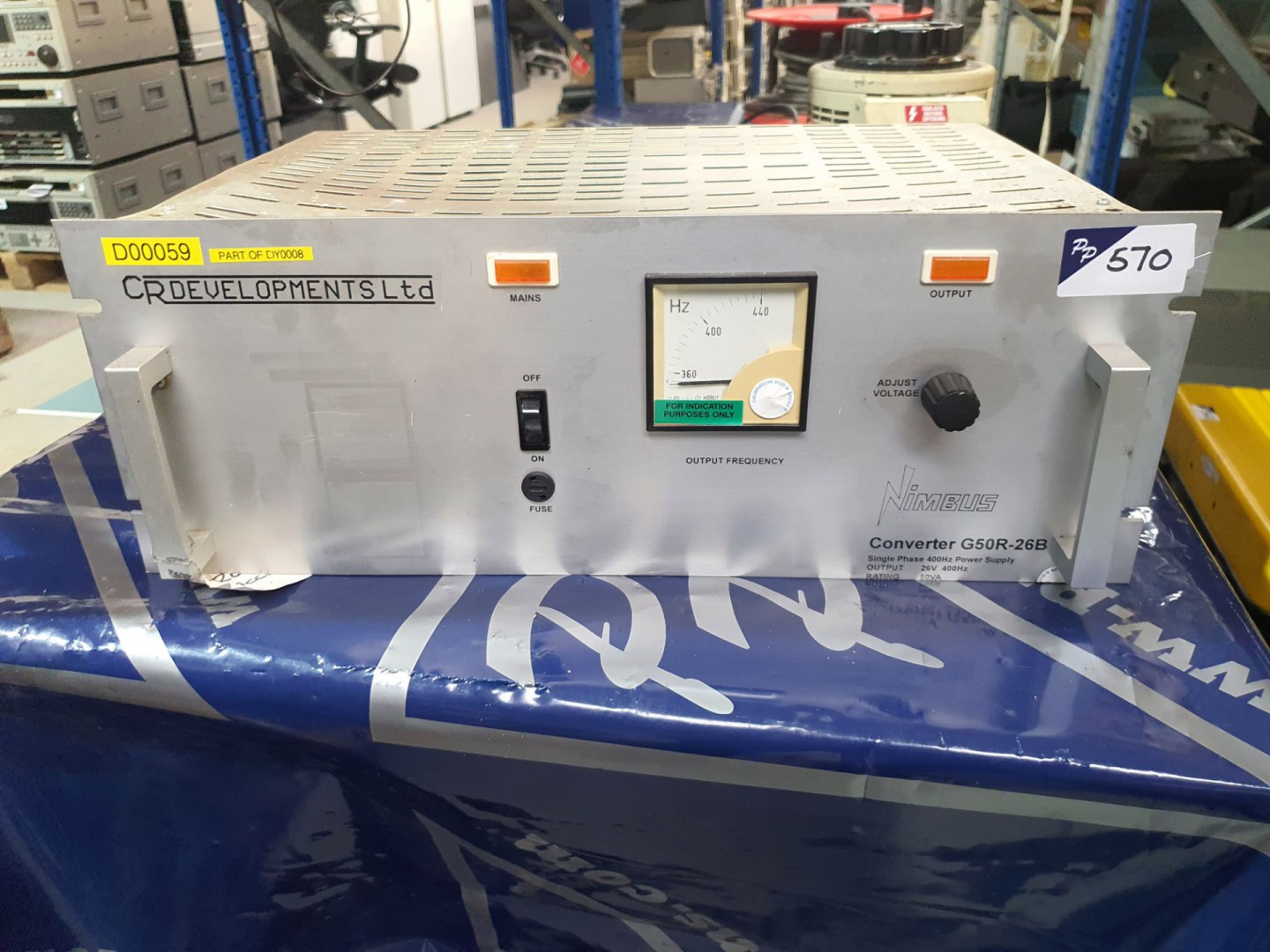 CR Developments 950R-26B 1 phase 400Hz convertor (...
