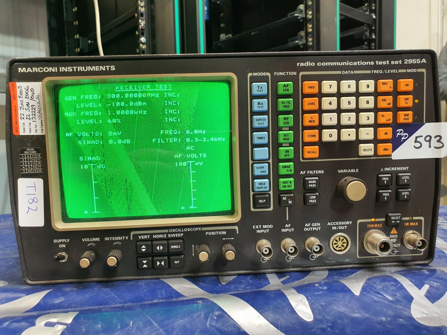 Marconi 2955A mobile radio test set (T182) - lot l...