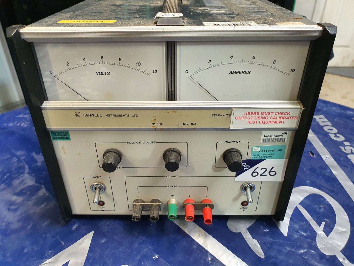 Farnell L12-10C PSU, 0-12v / 10A (T116) - lot loca...