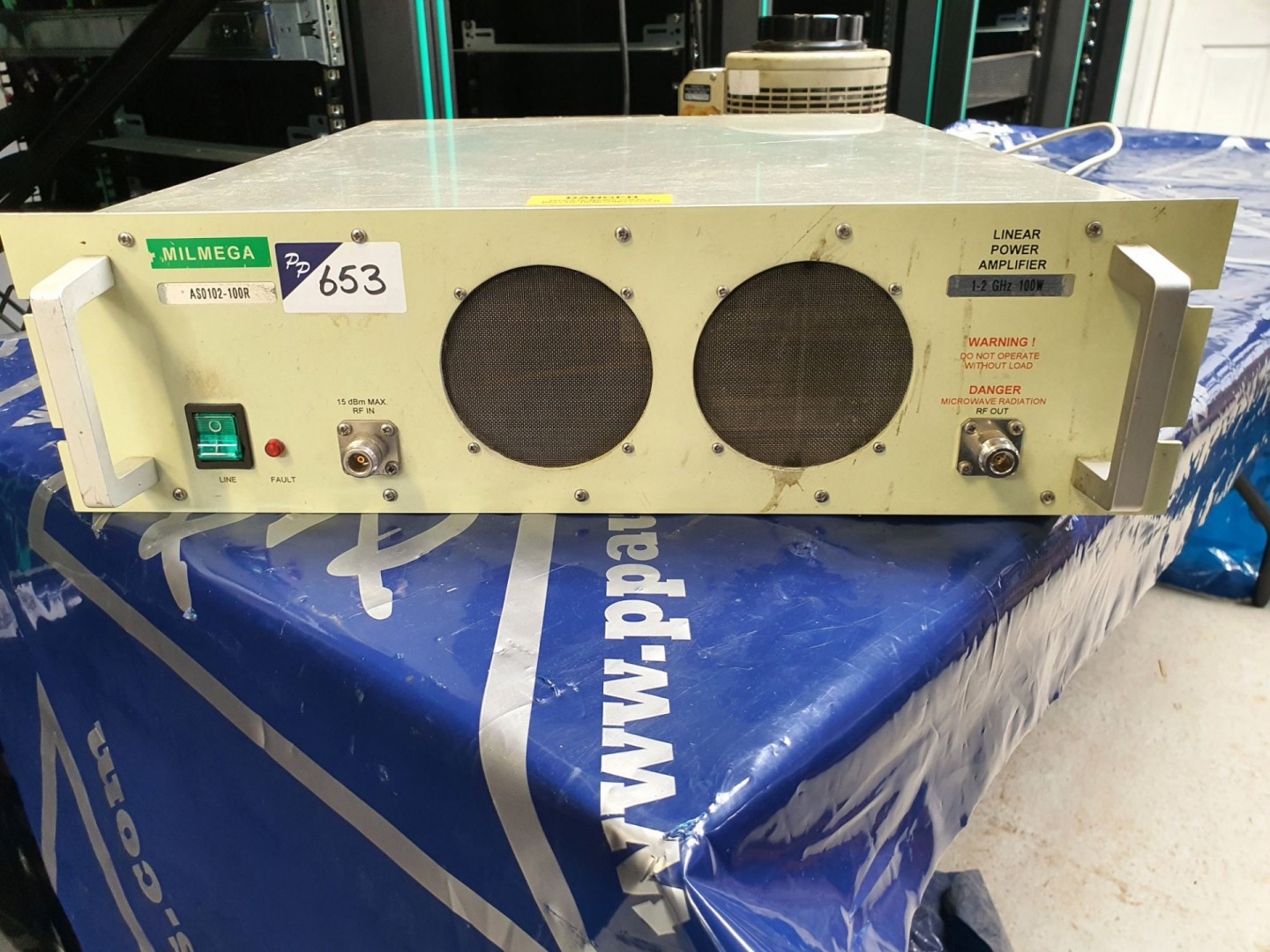 Milmega AS0102-100R RF linear power AMP, 1-2GHz, 1...
