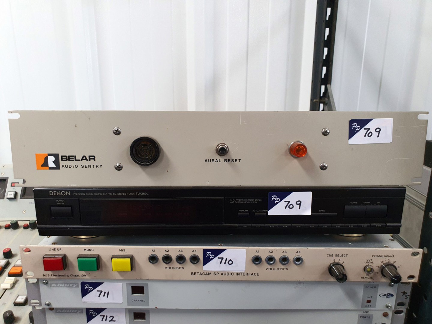Belar AS-1 audio sentry unit, Denon TU-260L precis...