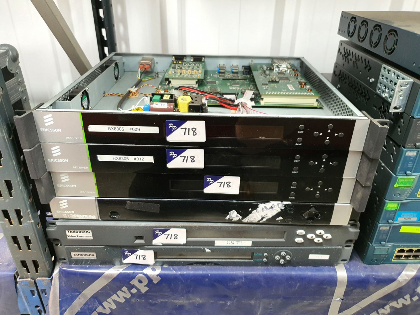 Qty various inc: 3x Ericsson RX8305 receivers, Eri...