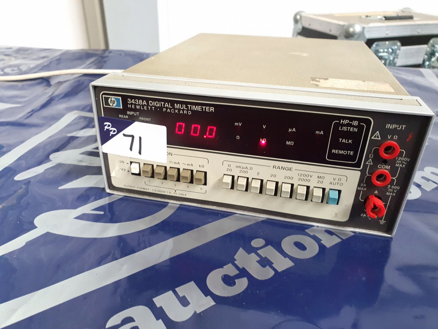 HP 3438A digital multimeter (T373) - lot located a...