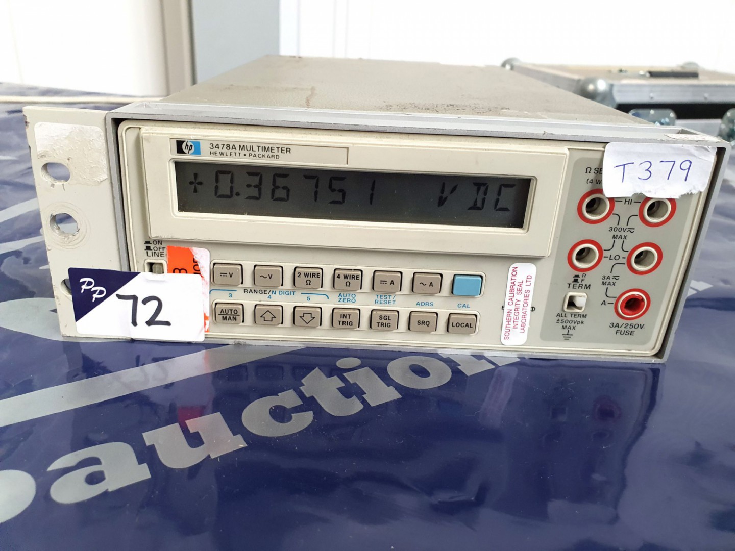 HP 3478A digital multimeter (T379) - lot located a...