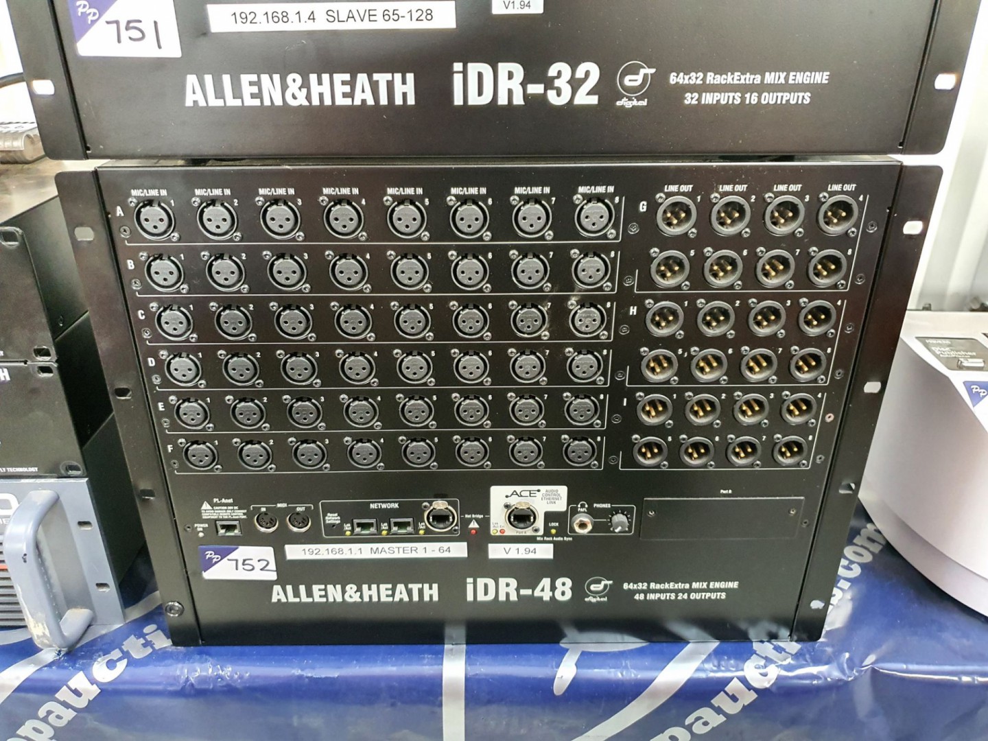 Allen & Heath iDR-48 rack extra mix engine, 48 inp...