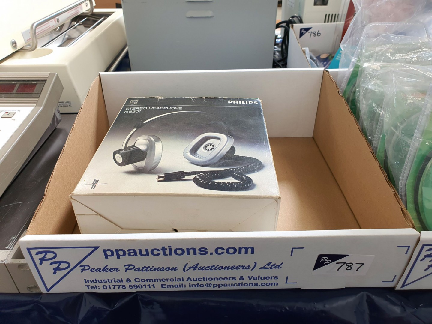 Philips N6301 stereo headphones (boxed) (vintage)...