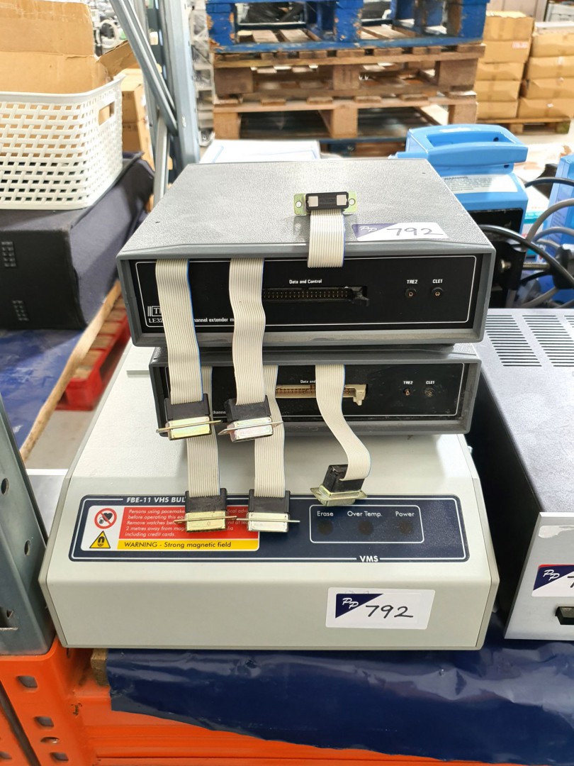 FBE-11 VHS bulk eraser, 2x Thurlby LE32 thirty two...