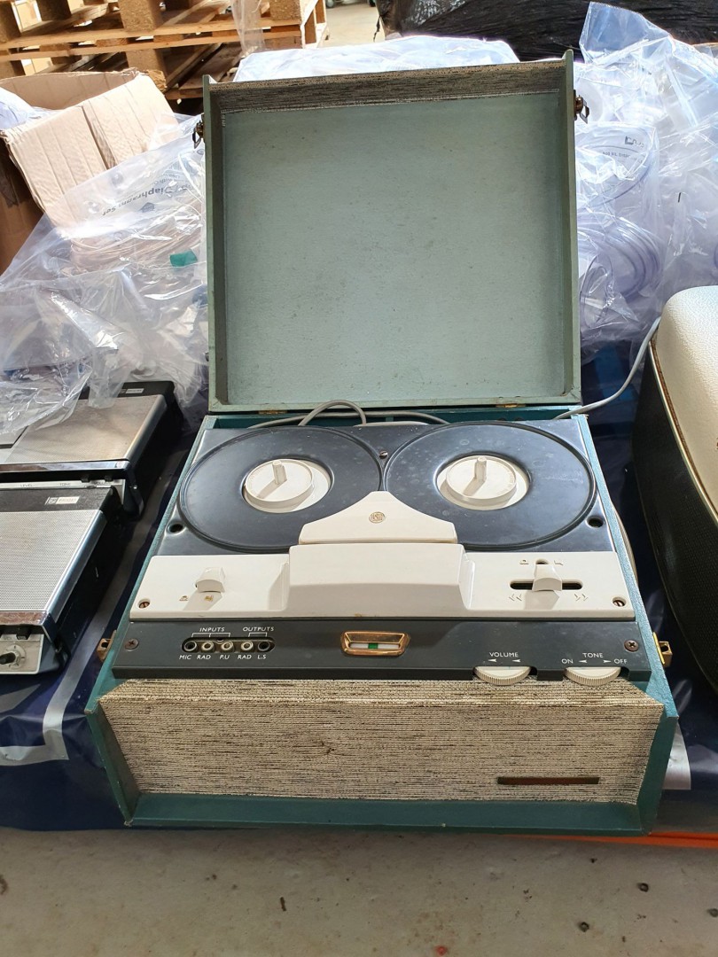Ferguson reel to reel recorder in wooden enclosure...