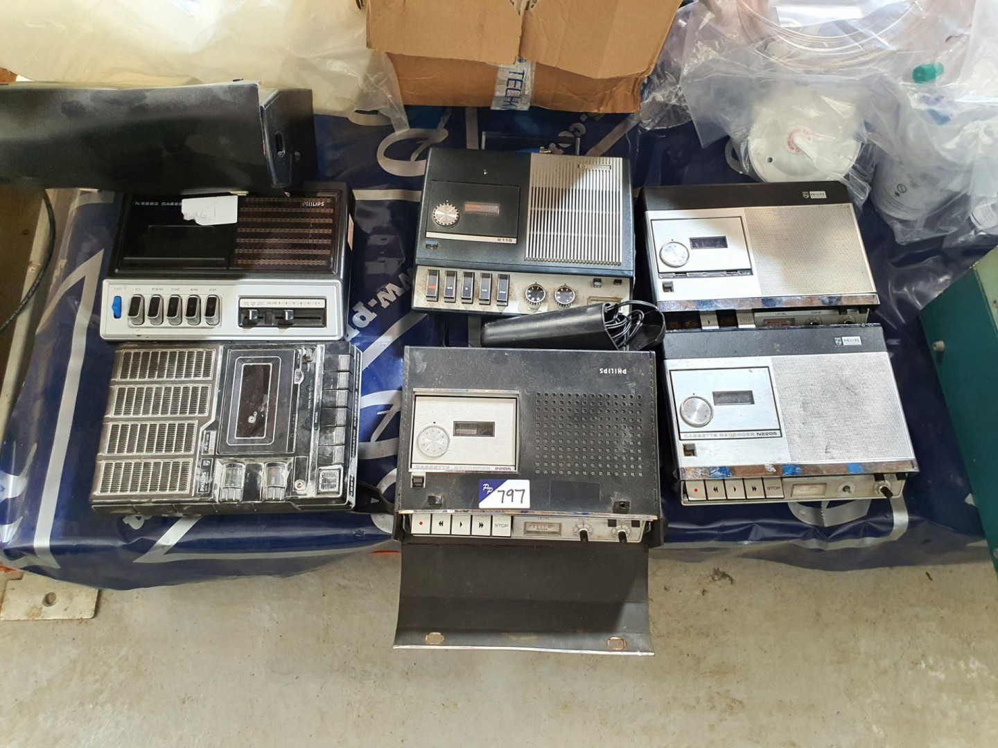 2x Philips N2205 cassette recorders (vintage), Phi...
