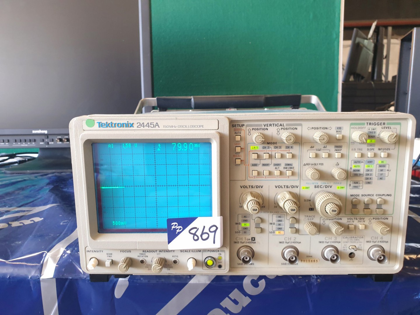Tektronix 2445A oscilloscope, 150MHz, 4ch - lot lo...