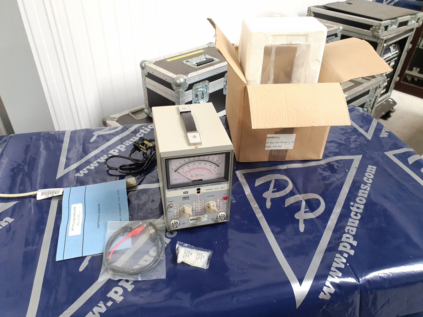 GW GVT427 two channel millivoltmeter with manual &...