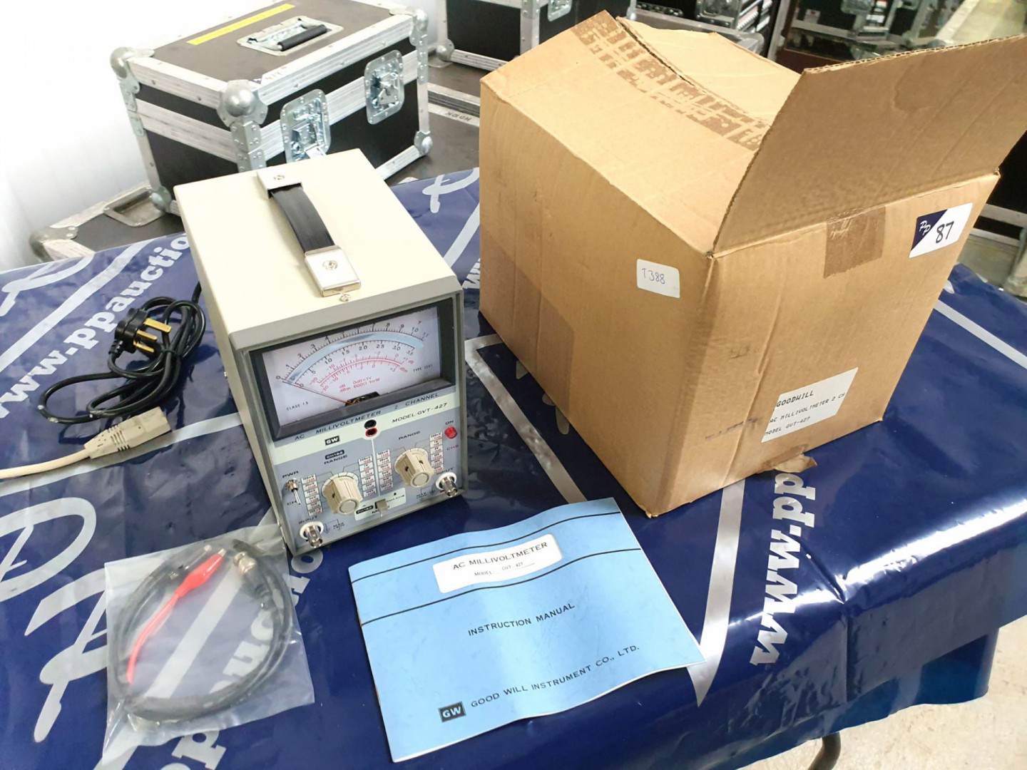 GW GVT427 two channel millivoltmeter with manual &...