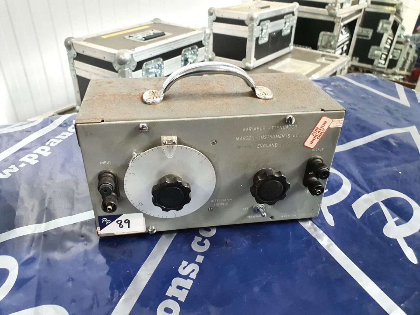 Vintage Marconi TF338B variable attenuator (T400)...