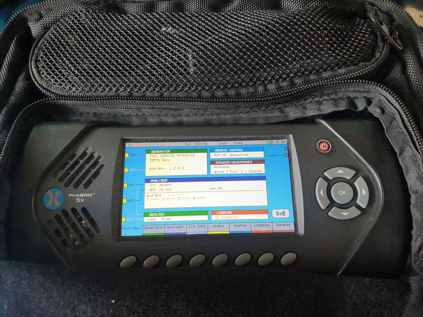 Phabrix SXE advanced physical layer toolset with e...