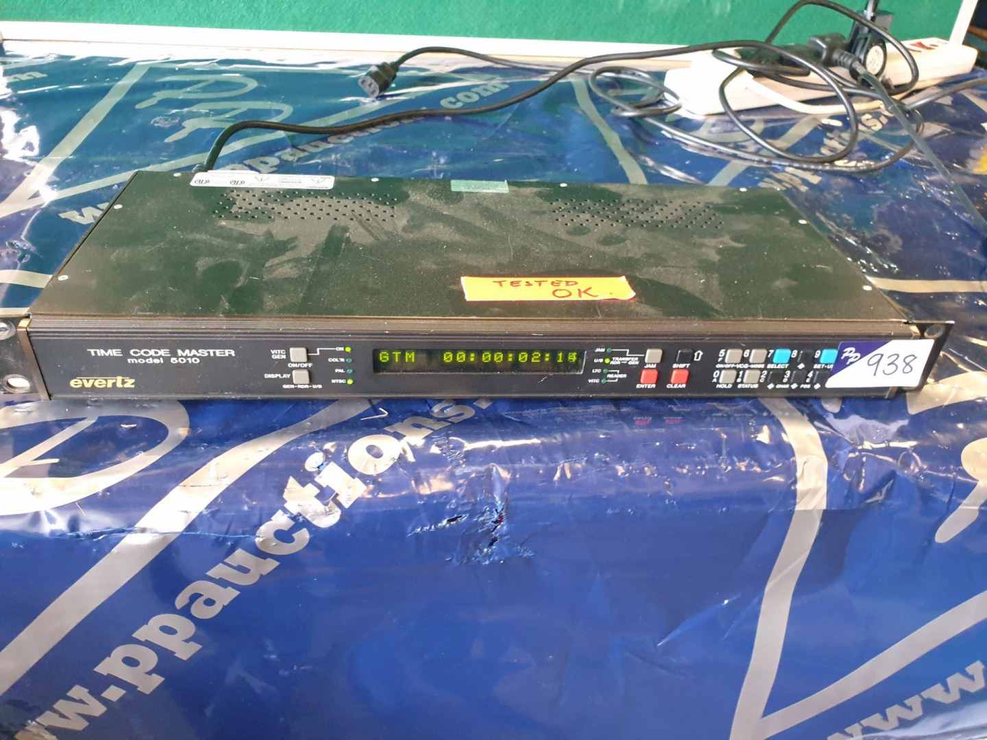 Evertz 5010 time code master - lot located at: Pep...
