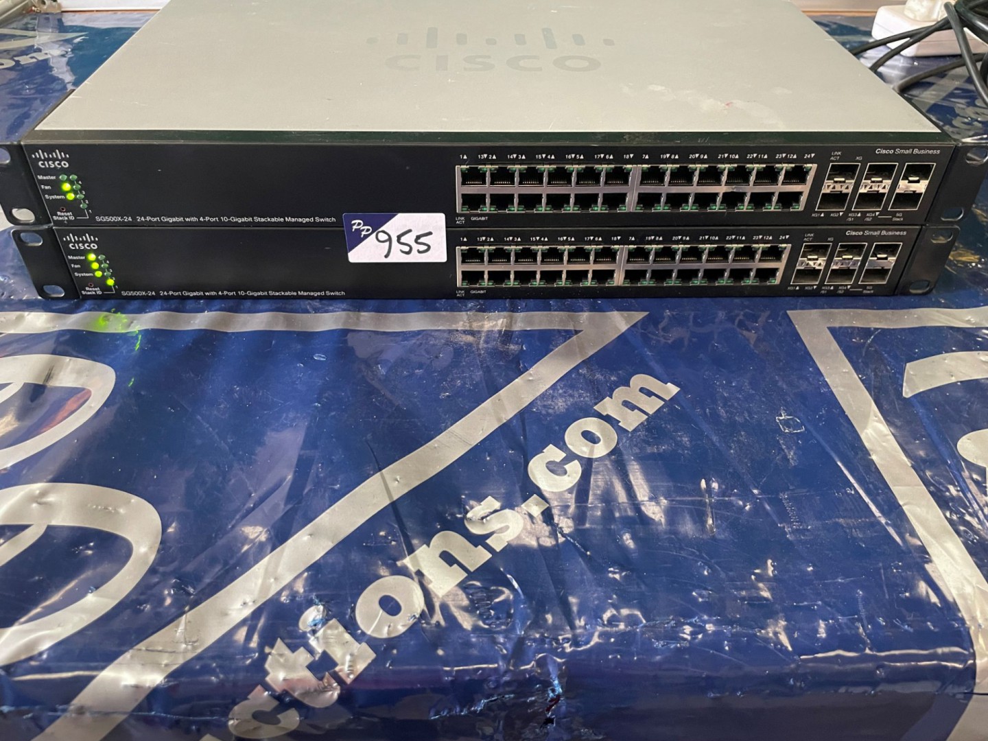 2x Cisco SG500X-24 24 port Gigabit with 4 port 10G...