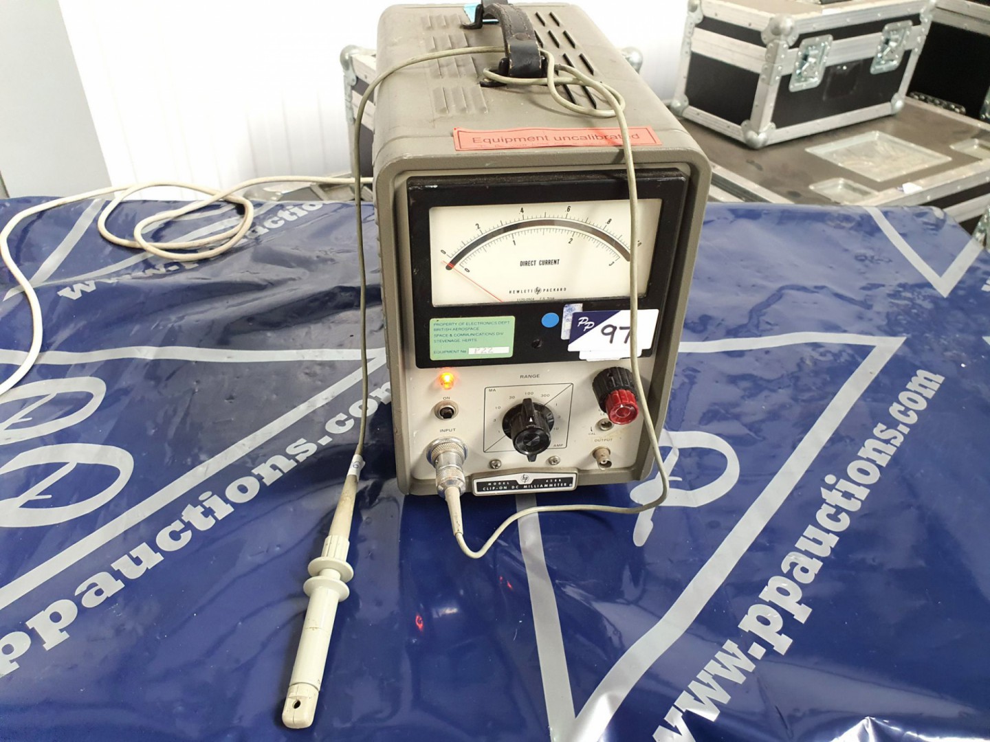 HP428B clip on DC milliammeter with probe (T376) -...