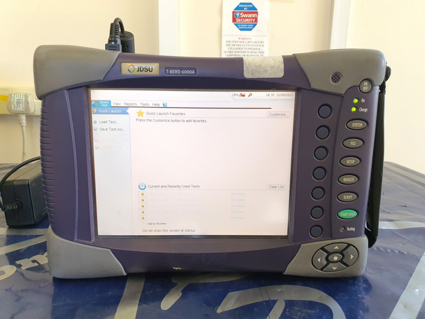 JDSU TB6000A fibre optic testing platform inc: C10...