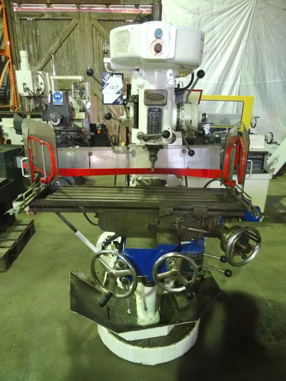 Archdale vertical milling machine, 1120x250mm bed,...