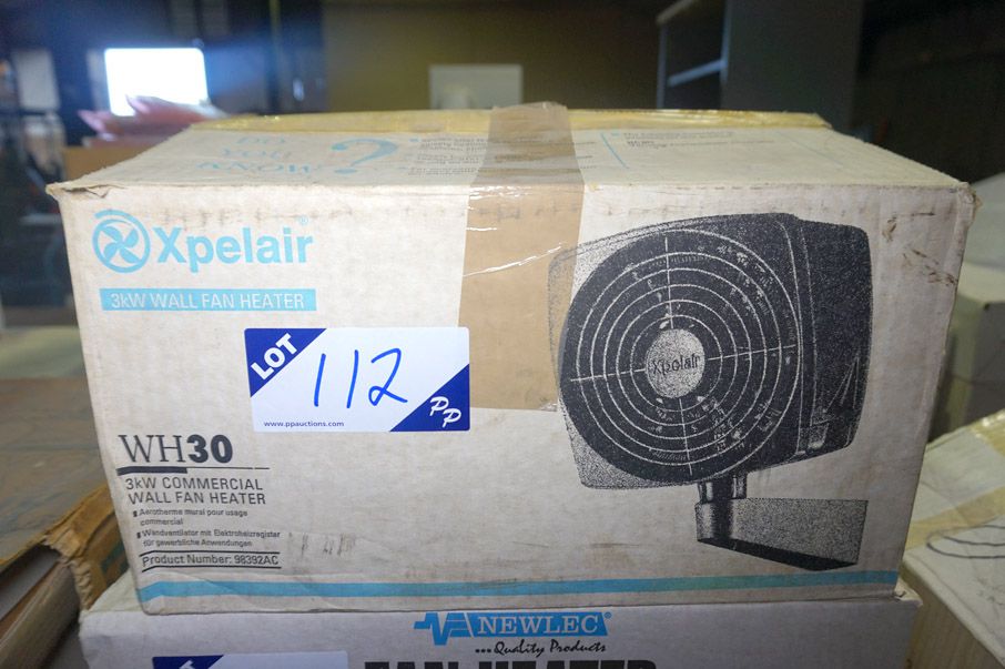 Xpelair 3kW wall fan heater (boxed / unused) - Lot...