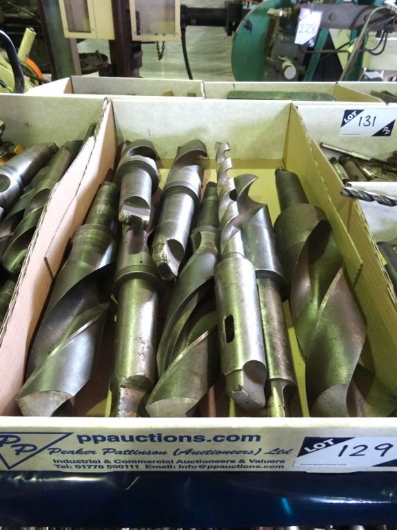 Qty various taper shank drills to 70mm - Lot Locat...