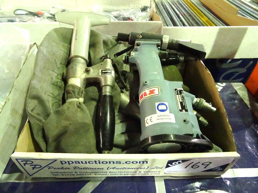 Cherry Max G747 air gun, Desoutter pneumatic vacuu...