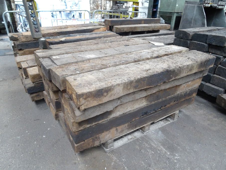 20x wooden sleepers to 5ft x 10" approx on pallet...