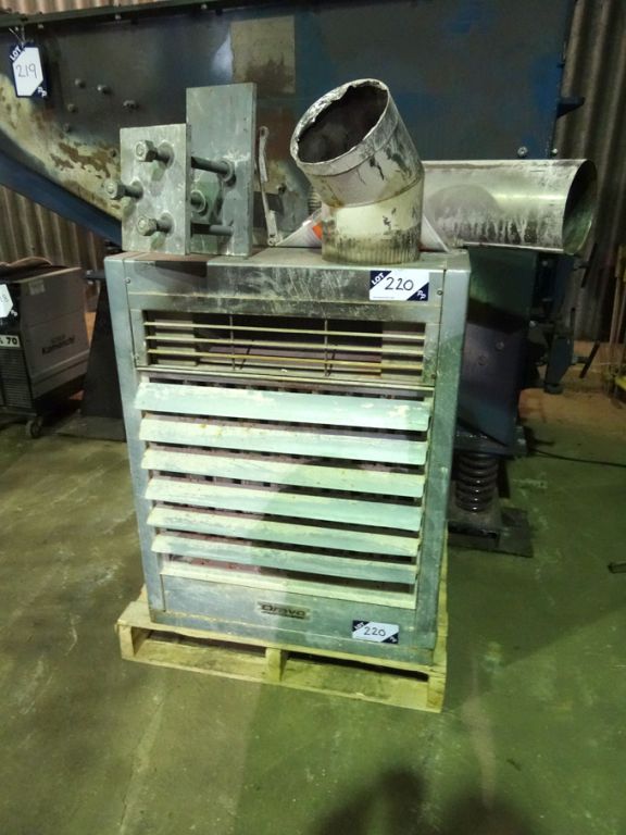 Dravo gas fired factory heater, 240v, 130,000Btu /...