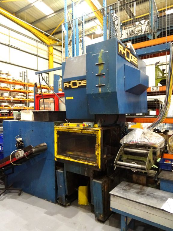 Rhodes 80ton mechanical press, 1-6" adjustable str...