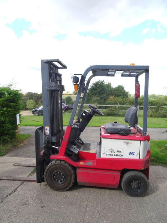 Nichiyo FB15P-60-350 electric fork truck, 1500kg c...