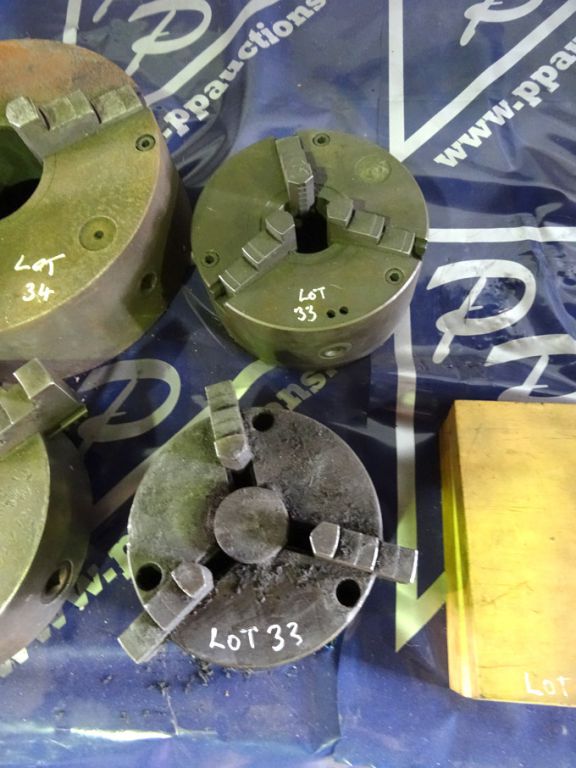160mm 3 jaw chuck, 200mm 3 jaw chuck - Lot Located...