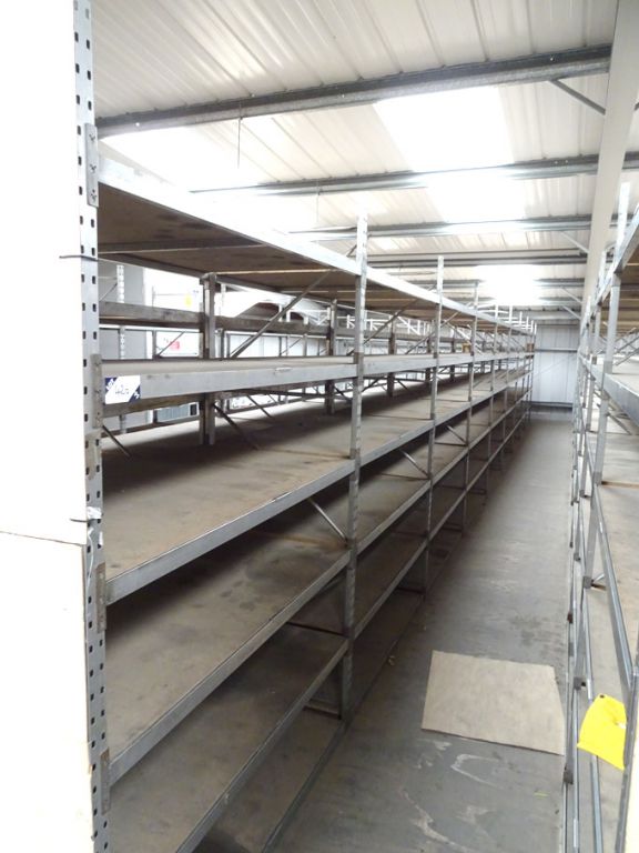 9 bays Bosa light duty boltless pallet racking, mu...