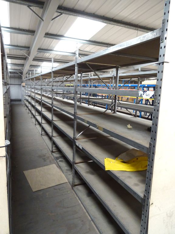 9 bays Bosa light duty boltless pallet racking, mu...