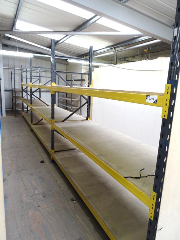 3 bays Link 51M heavy duty boltless pallet racking...