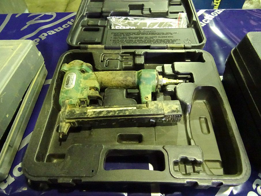 Prebena Workline ES-26SD pneumatic nailer in carry...