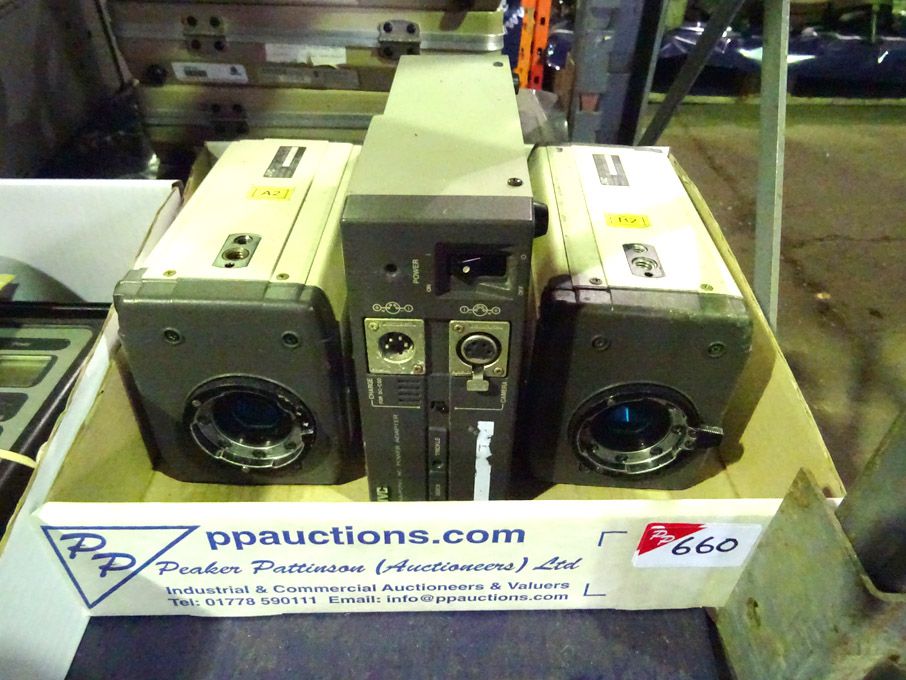 2x JVC KY-F30 colour video cameras, JVC AA-P250 AC...