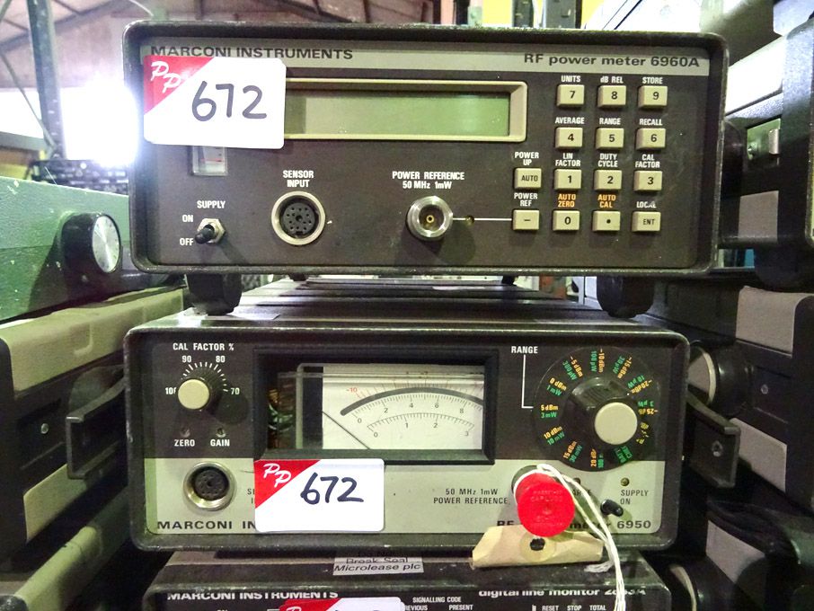 Marconi 6960A RF power meter & Marconi 6950 RF pow...