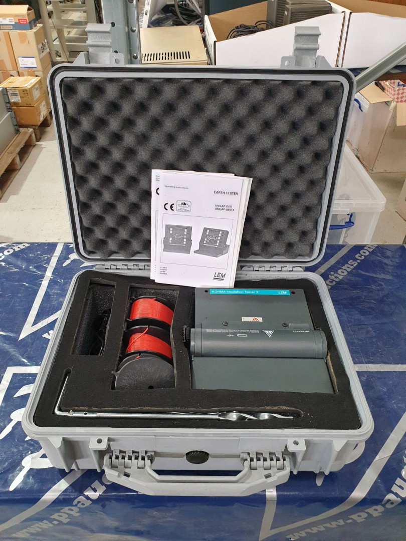 LEM Norma insulation tester X with equipment in ca...