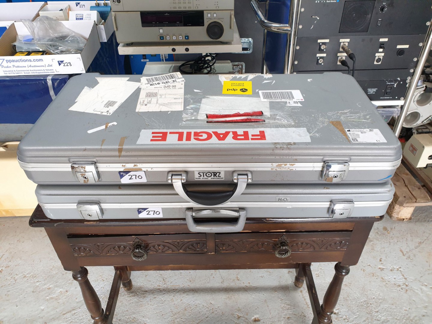 2x various Karl Storz Endoskope cases (empty) - Lo...