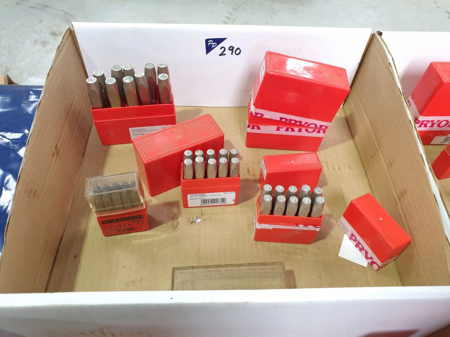 Qty various number stamps - Lot Located at: PP Sal...