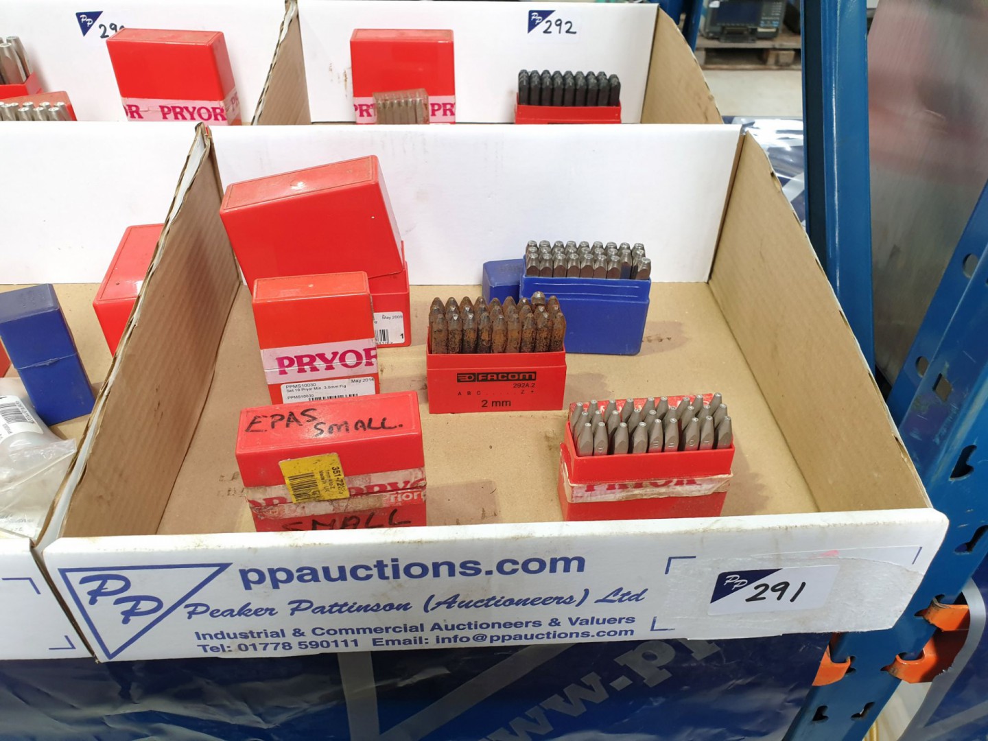 Qty various number & letter stamps - Lot Located a...