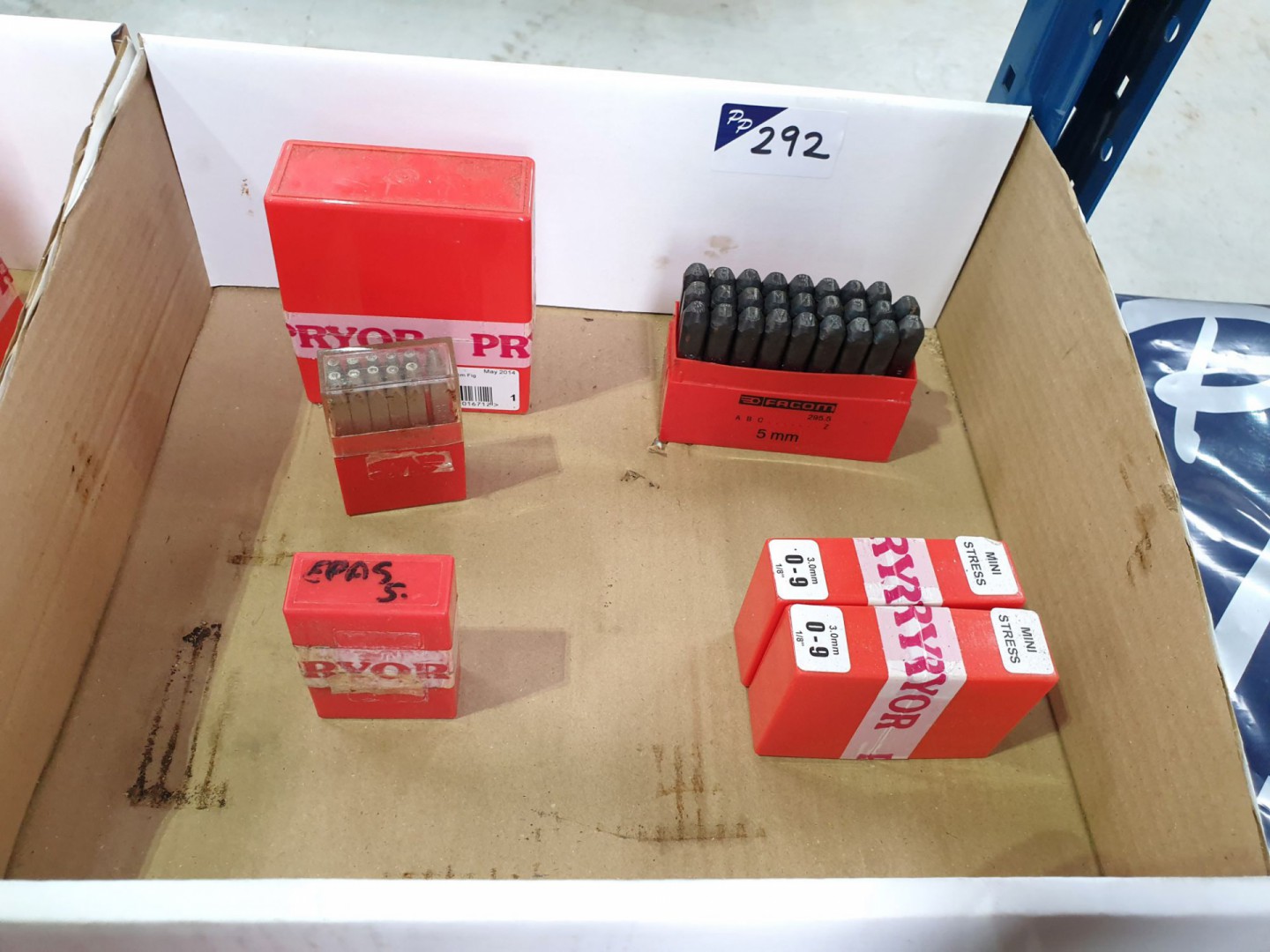 Qty various number stamps - Lot Located at: PP Sal...