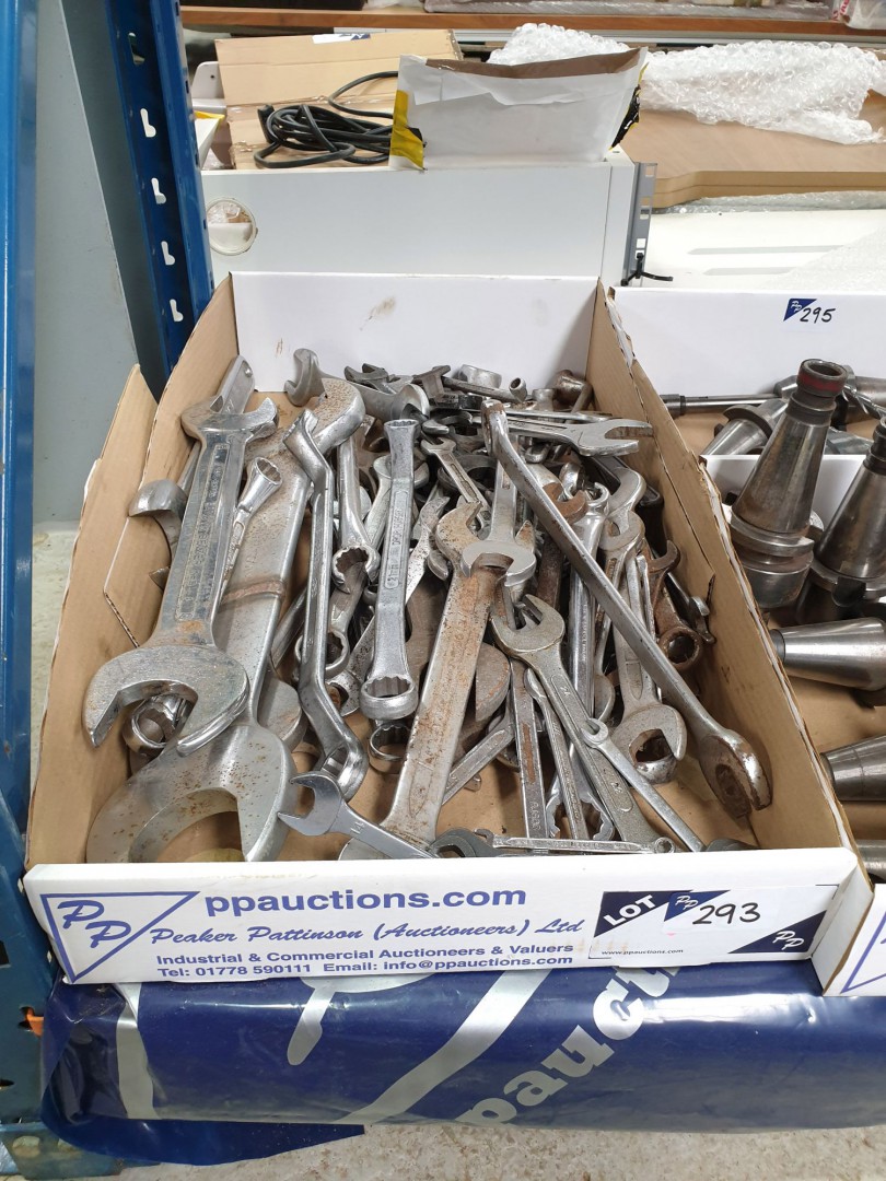 Qty various spanners, 6mm to 50mm - Lot Located at...